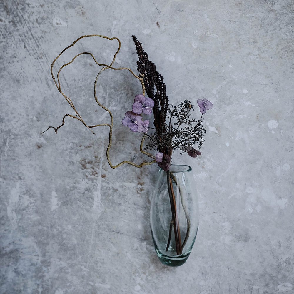 Small Recycled Glass Wall Vase