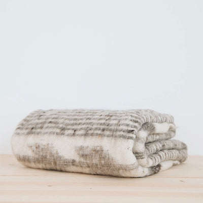 Hand-Loomed Blanket - Grey