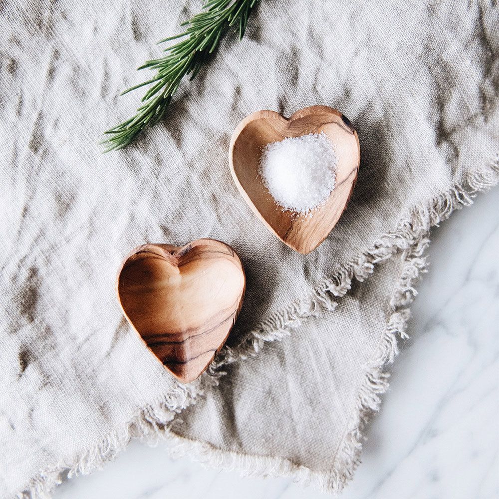 Wild Olive Wood Mini Heart Dish Set