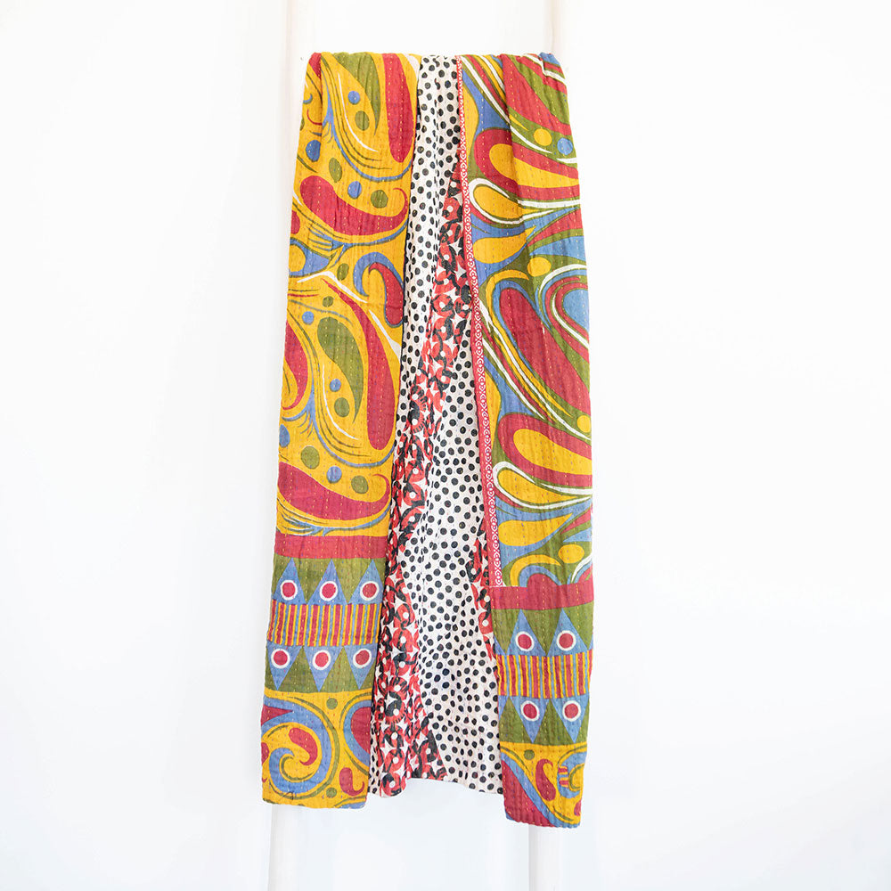 One-of-a-kind Kantha Quilt - KT4868