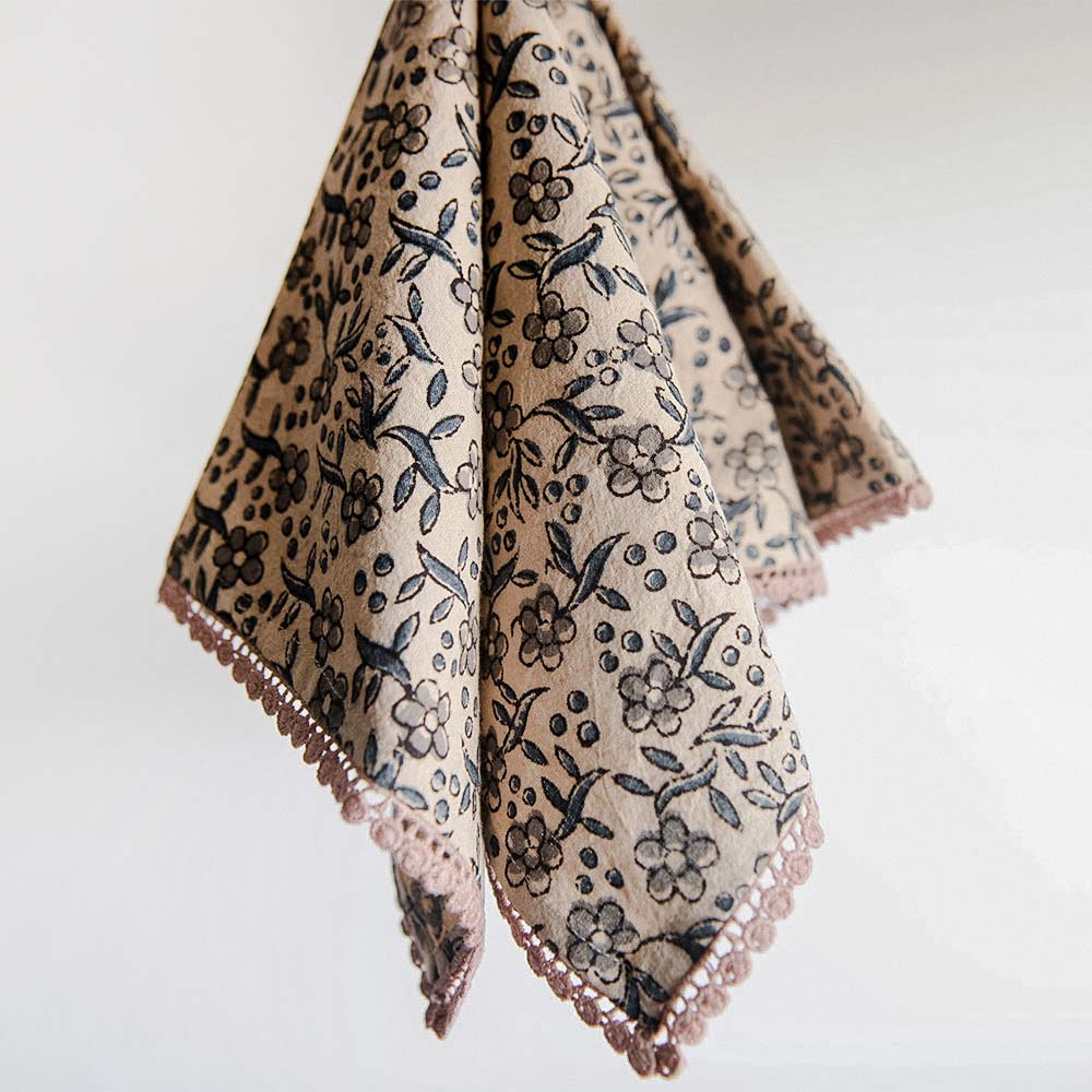 Hand Block-Printed Table Textiles