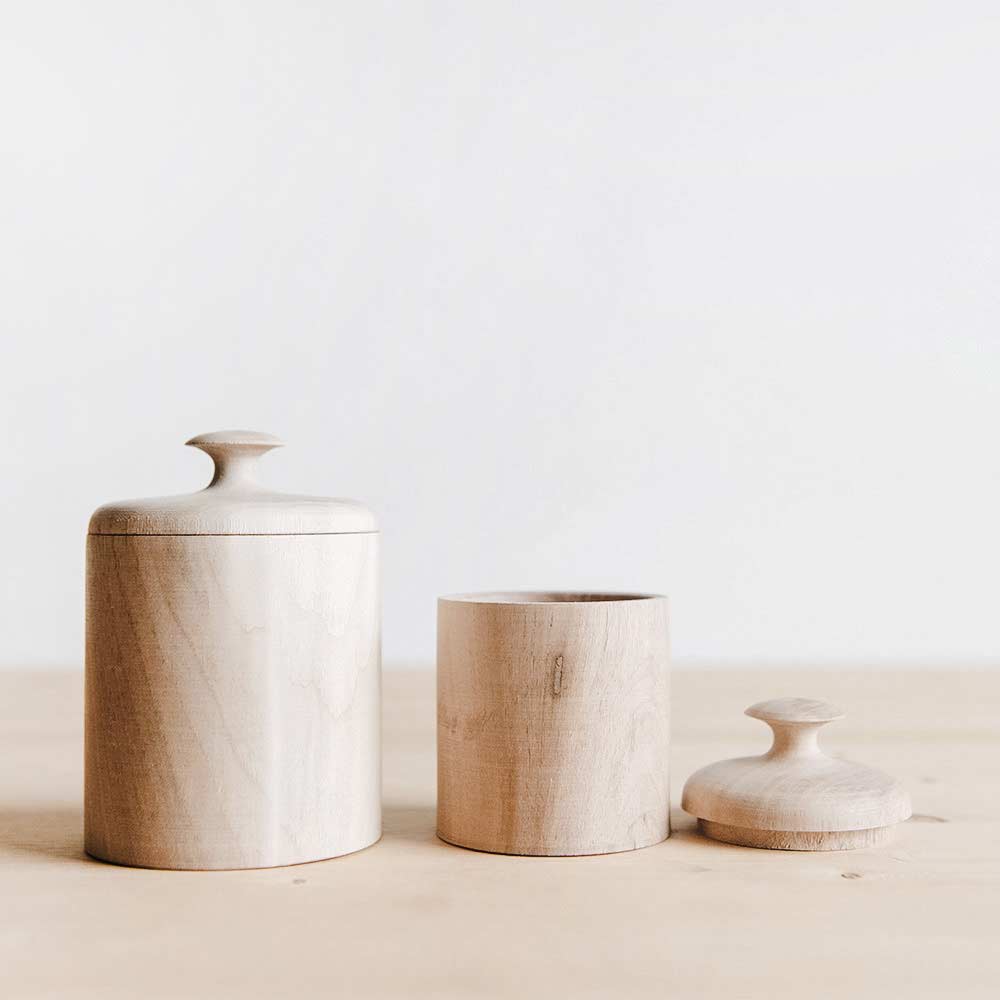 Small Walnut Lidded Pot