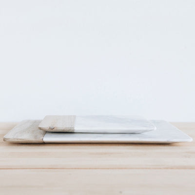 Marble Serving Tray - White