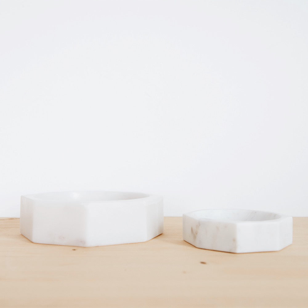 Marble Octagon Bowl - Medium