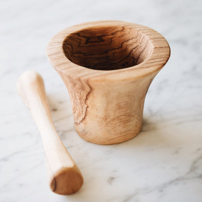 Wild Olive Wood Pestle and Mortar