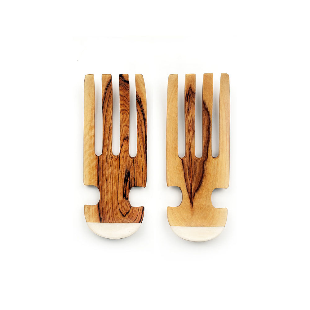 Olive Wood Salad Claws