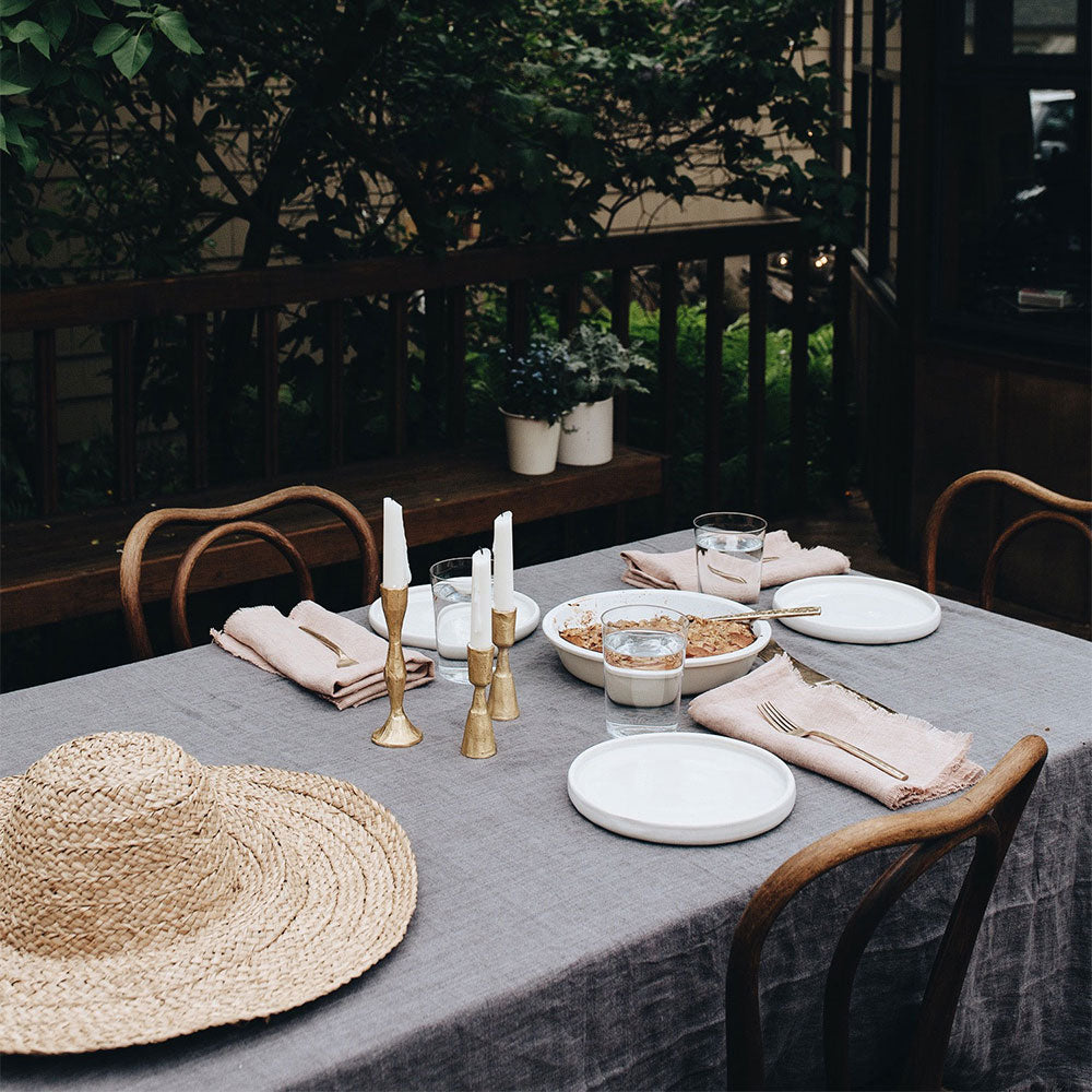 Stonewashed Linen Tablecloth