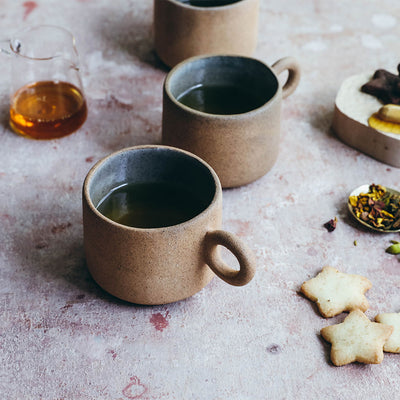 Ceramic Terracotta Cup with Handle