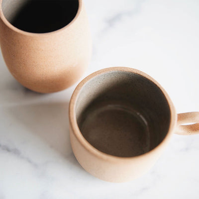 Ceramic Terracotta Cup with Handle