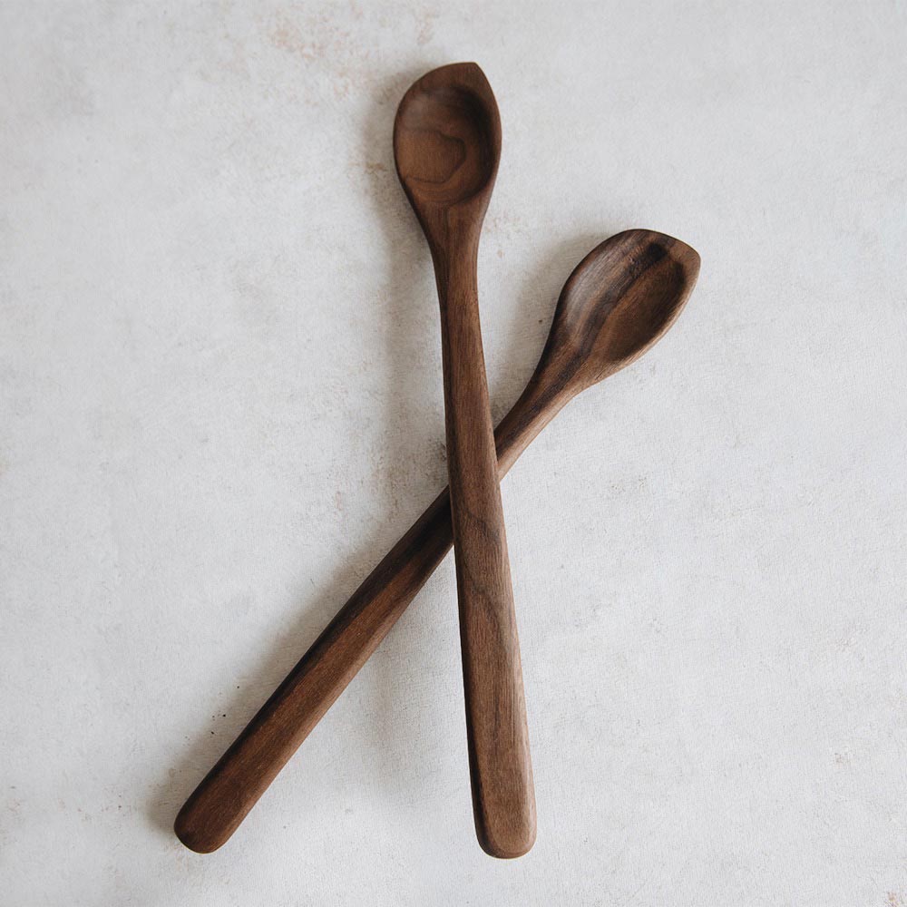 Hand Carved Walnut Cooking Spoon