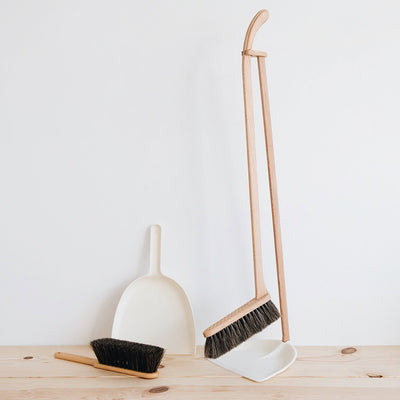 Wood Hand Broom & Dustpan Set