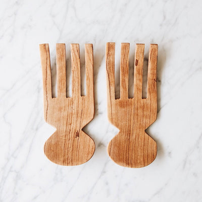 Olive Wood Salad Claws