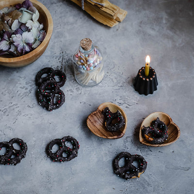 Wild Olive Wood Mini Heart Dish Set